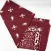 Foulard bandana bordeaux Lil'moon