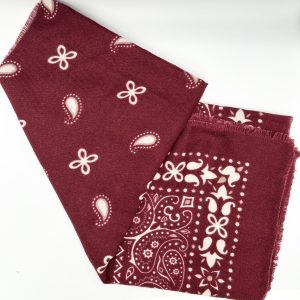 Foulard bandana bordeaux Lil'moon