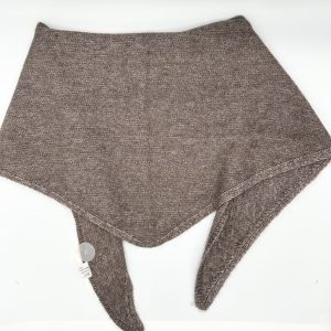 Alternative view of Foulard marron en pointe cachemire Lil'moon