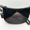 Sac cuir noir à bandoulière CRAZY LOU