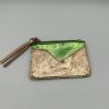 Porte-monnaie vert irisé CRAZY LOU
