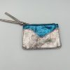 Porte-monnaie bleu irisé CRAZY LOU
