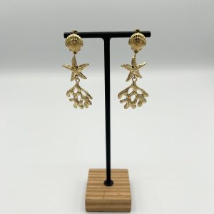 Boucles d'oreilles pendante coquillage