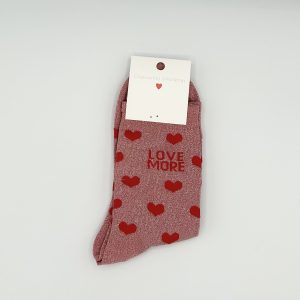 Chaussettes à paillettes rose Love more Lil'moon