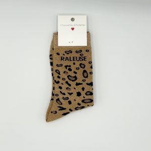 Chaussettes à paillettes léopard Râleuse Lil'moon