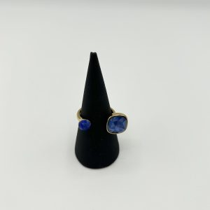 Bague Beata bleu jean Bohm