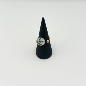 Bague mini pestils séchés bleu Héliance