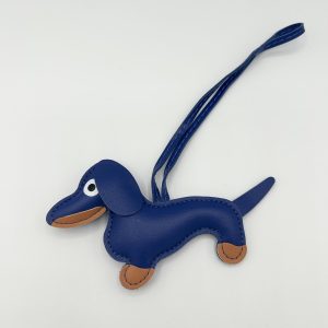 Porte-cléfs teckel bleu