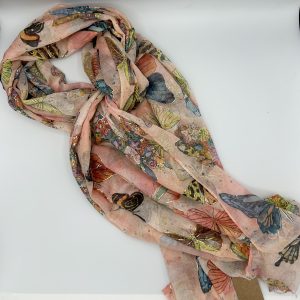 Foulard papillon orange Lil'moon