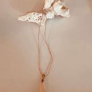 Collier beige zirkonia long MUJA JUMA