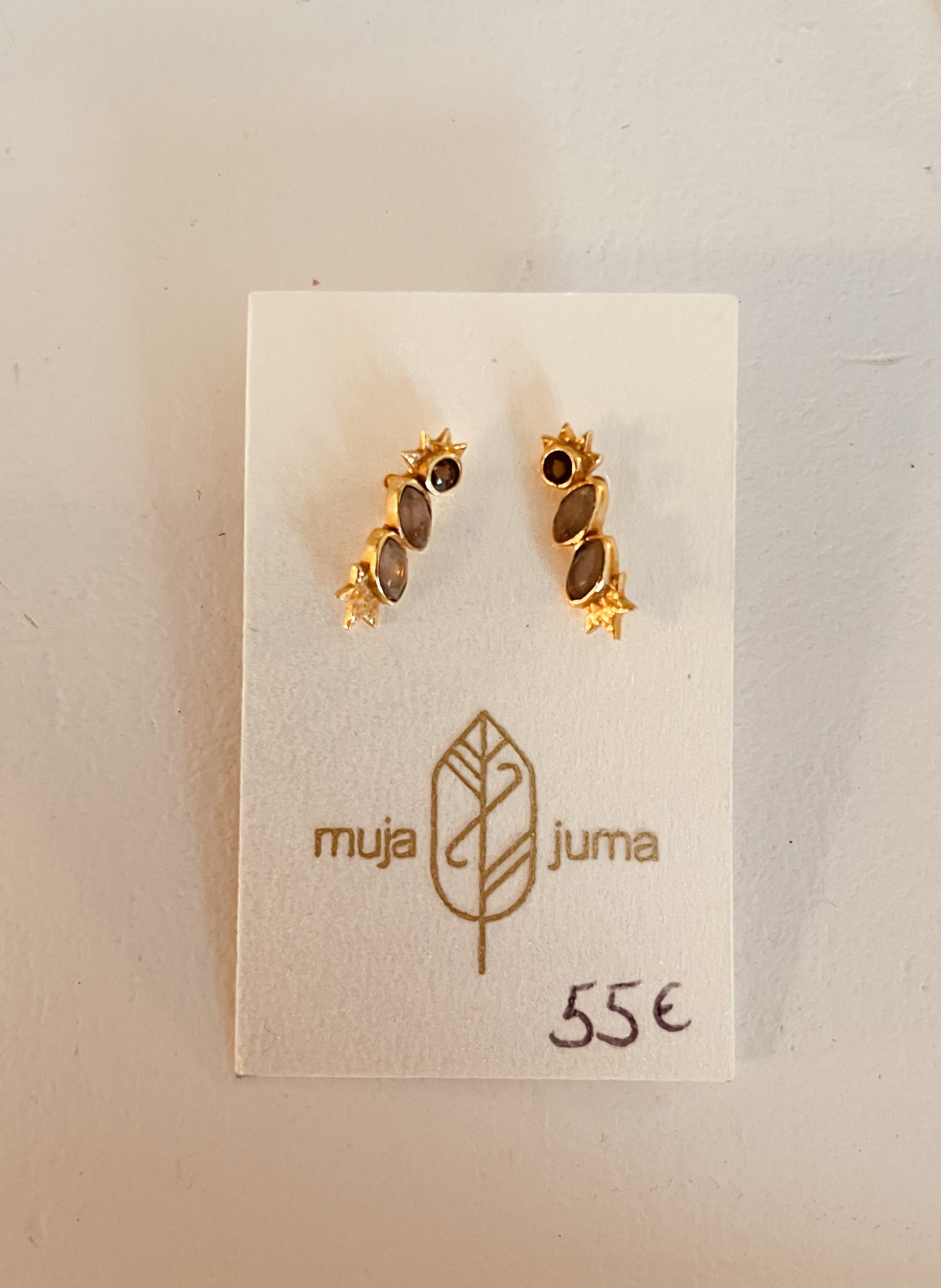 Boucle d'oreille stud Pyxis labradorite MUJA JUMA