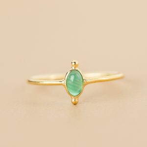 Bague Lanternfly agate verte MUJA JUMA