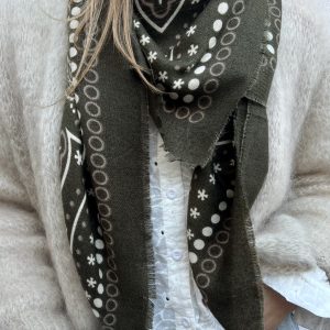 Foulard bandana kaki Lil'moon