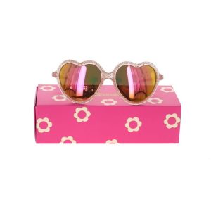 Lunettes de soleil enfant coeur à paillettes 3-8 ans