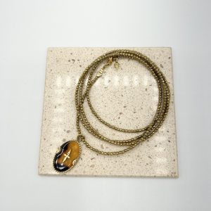 Sautoir Joan oeil de tigre Le monde est stone