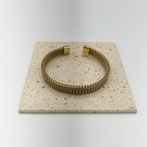 Bracelet acier jonc maille polonaise Héliance