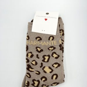 Chaussettes à paillettes léopard Charmante Lil'moon