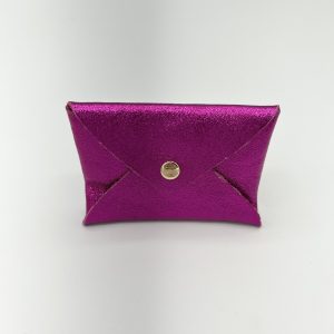 Porte monnaie irisé rose Les Cleias