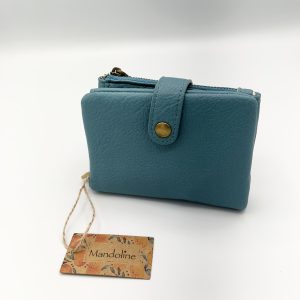 Porte monnaie turquoise Mandoline