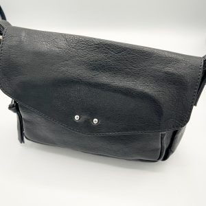 SAC à bandoulière noir avec deux clous Mandoline