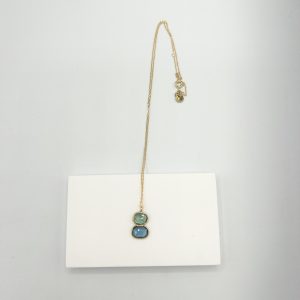 Collier kyanite sertie-Petit NAMASTE Sophie Deschamps