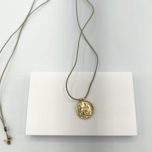 Alternative view of Collier médaille bi face-Aladin Sophie Deschamps