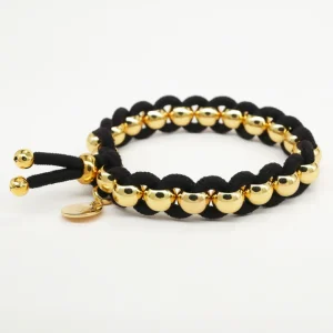 BICHOUS® Tissés dorés noir SCRUNCHIE IS BACK