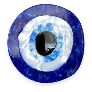 Pince à cheveux bleu oeil