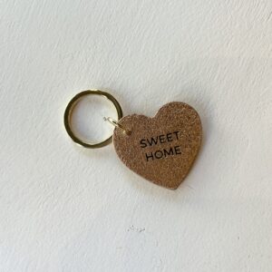Porte clés doré sweet home Les Cleias