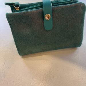 Porte monnaie turquoise Crazy Lou