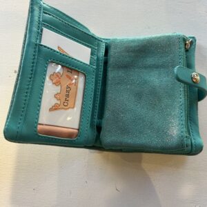 Alternative view of Porte monnaie turquoise Crazy Lou