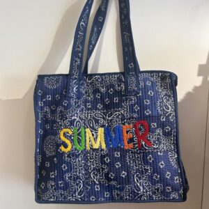 Sac matelassé Bandana bleu Summer Lilmoon