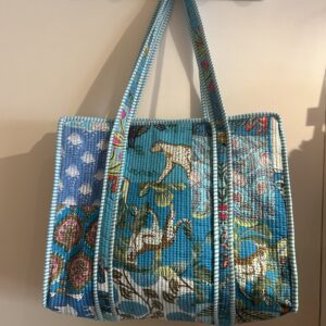 Sac matelassé bleu à motif Lilmoon