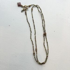 Collier tiger eye mixed gems and pendant MUJA JUMA