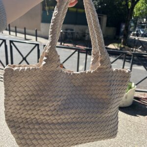 SAC beige tressé Mandoline