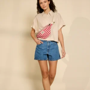 Sac banane Olivia Vichy rose HINDBAG