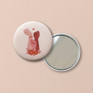 Miroir de poche Girl Power Plaisant Plaisir