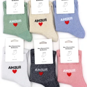 Chaussettes à paillettes Amour Lil'moon