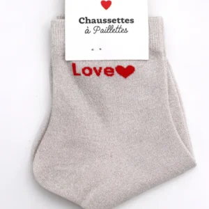 Chaussettes à paillettes Love Lil'moon