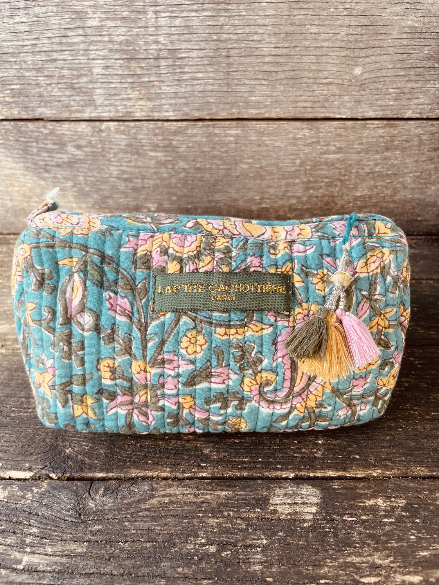 Trousse de toilette - Turquoise La p'tite cachottière