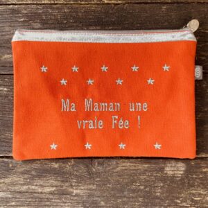 Pochette orange maman