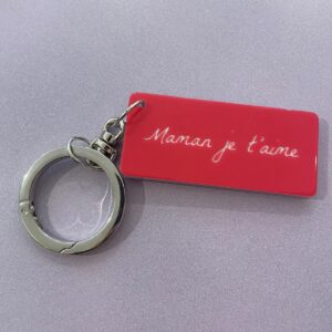 Porte-clé rose maman