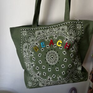Sac vert motifs bandana LILMOON