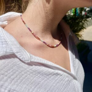 Collier rose Muja Juma
