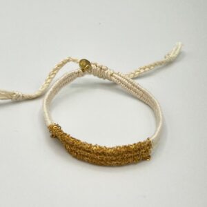 Bracelet tissé doré LES CLEIAS