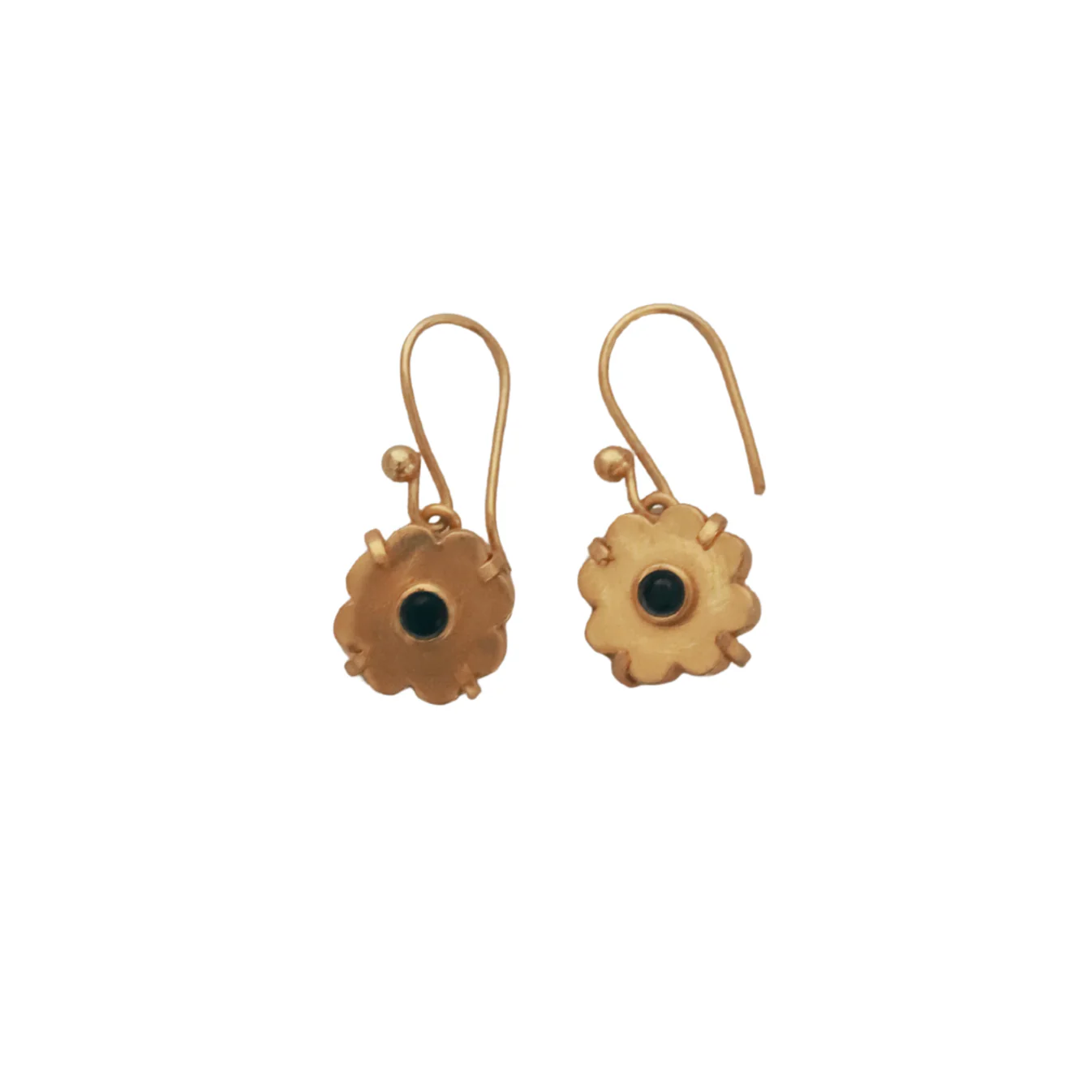 Boucles d'oreilles Flower Gold Le monde est stone