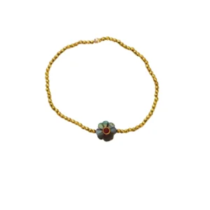 Bracelet Mini Flower Onyx Noir Le monde est stone
