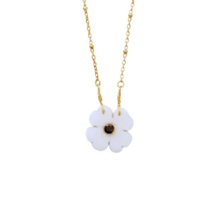 Collier Flower Nacre Le monde est stone