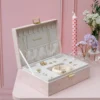 Boîte à bijoux Louise effet Lin Rose MAISON SCARLETT
