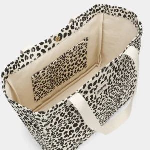 Alternative view of Sac cabas Claude Léopard Beige HINDBAG